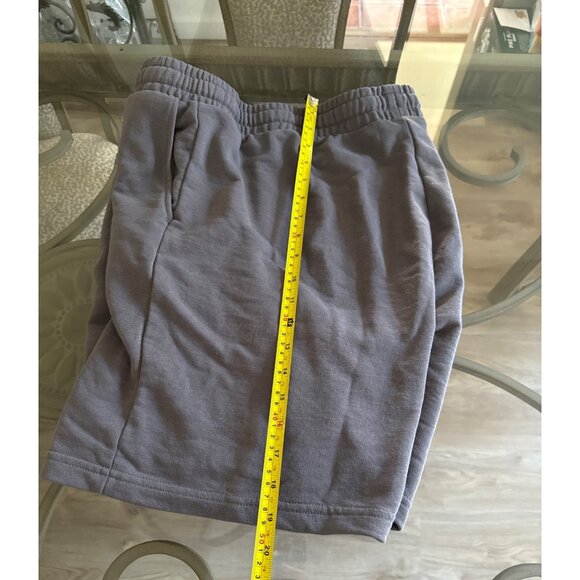 Men XXL Gray Elastic Waist Drawstring Shorts with Back Pocket - Picture 4 of 6